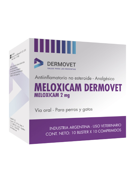 meloxicam 2 mg. x 100 comprimidos