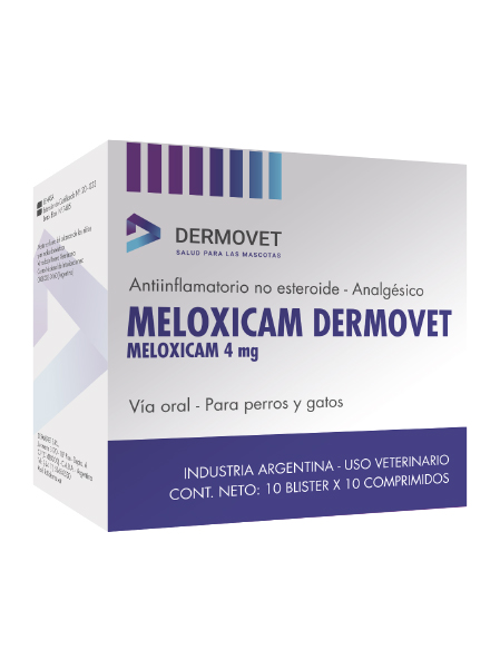 meloxicam 4 mg. x 100 comprimidos - Dermovet